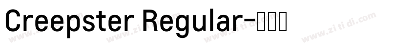 Creepster Regular字体转换
